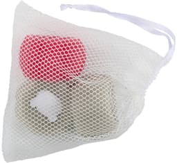 Dirt Devil Laundry Balls 3-delige Wasbollenset - Effectieve Reiniging van Hondenaccessoires - Herbruikbaar Kunststof - Inclusief Netzakje - Rood/Grijs - 6x4x5 cm per Stuk — thumbnail 4