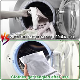 Mrs. Jones Functionele Mesh Waszakken Met Ritsen - Duurzaam Wassen Pouch Voor Wasmachine - Dikkere BH Wassen Zak Voor Het Reinigen - Mannen Vrouwen Blouse Kousen Ondergoed Baby Kleding . — thumbnail 4