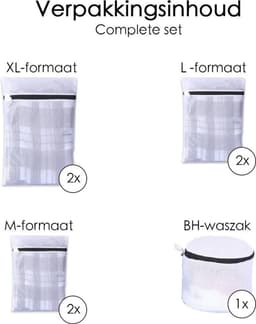 Waszakken Set van 7 - Waszakje Lingerie - Waszak BH - Grote Waszakken - Wasnet - Geschikt voor Delicaat Wasgoed — thumbnail 3