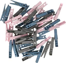 Wasknijpers - 50x stuks - kleurenmix fel - kunststof - groot formaat van 8 cm — thumbnail 3
