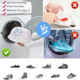 Laundry bag for shoes, sneakers, 2 pieces mesh shoe bag, washing machine with zip, laundry bag, laundry bag, shoe wash - ShopVlot — thumbnail 2