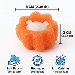 Solidchoice - Set van 4 Wasmachine Haarvangers voor Dierenhaar — thumbnail 5