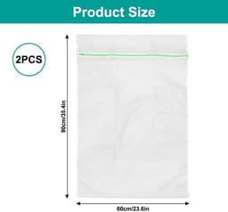 Solidchoice - Set van 2 Grote Waszakken 60 x 90 cm voor de Wasmachine — thumbnail 5