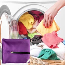 Waszak voor huisdieren - paarse kleur - beschermt wasmachine tegen dierenhaar - ideaal voor honden en katten - ShopVlot — thumbnail 3