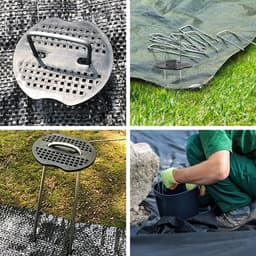 Solidchoice - Set van 50 Grondankers en Bufferschijven voor Tuinbevestiging — thumbnail 4