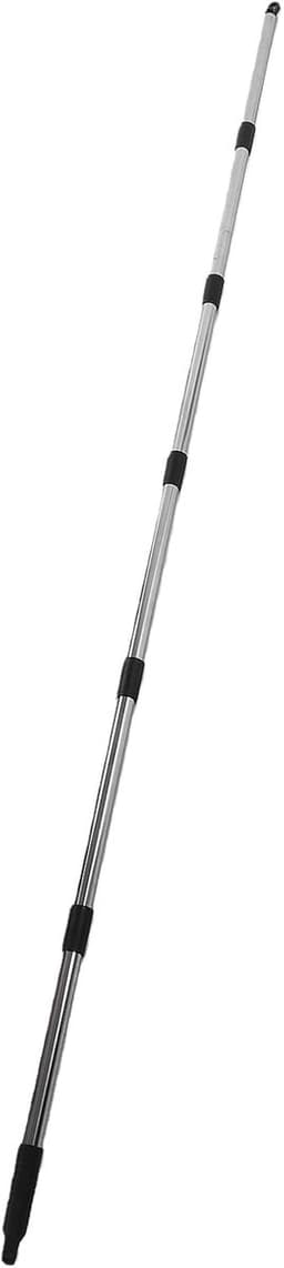 Waslijnpaal Set - Waslijnsteun Kledinglijn - Buiten Wassen - Verstelbare Stok - 10 meter lijn - Zilver — thumbnail 4