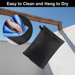 2 Stuks Waterdichte Waszakken, 39.5×27.5cm Herbruikbare Organizer voor Vochtige Kleding en Badkleding met Rits — thumbnail 2