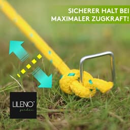 SnelShoppen - 100 x 14 x 3 cm onkruiddoek grondpinnen, perfect voor tenten, tuin, camping, duurzame en roestvrije grondankers — thumbnail 2