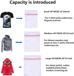 waszak voor wasmachine, set van 5, waszak met ritssluiting, voor beha, reizen, schoenen, koffer, sokken, ondergoed, babykleding — thumbnail 5