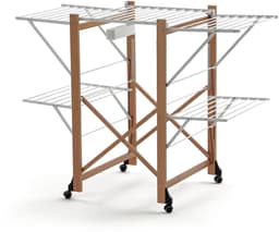 Italia AR_IT 606 Aliante Kersen droogrek, uittrekbaar, opvouwbaar, massief beukenhout, kleur 132 x 105 x 67 cm, met droogoppervlak van 25 m, hout — thumbnail 1