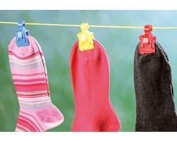 Thijox - Sokkenklemmen Set van 7 Stuks, Perfect voor Wassen, Drogen, Strijken, Huishoudelijk Gebruik, Handige Wasaccessoires, Bespaar Energie, Ideaal