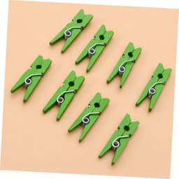Houten Knijpers - Decoratie Clips - Foto's Ophangen - Veelzijdig Gebruik - 300 Stuks - Groen — thumbnail 4