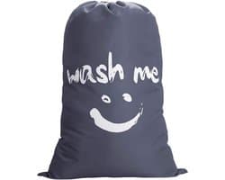 Grote Vouwbare Waszak voor Vuile Was - 120L Opbergtas voor Reizen, Thuis en Camping - Grijs 24 x 92 cm