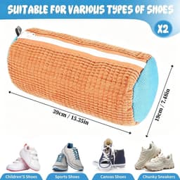 Herbruikbare Schoenwaszakken 3-Pack van Microfiber met Onzichtbare Rits voor Sportschoenen en Netjeschoenen, Ideaal voor Wassen en Bescherming — thumbnail 2