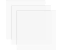 Dailygoods- Siliconen Plaat 200x200mm - 3-delige Set - 1mm Dik - Afdichtingssiliconen - Hoge Thermische Bestendigheid - Flexibel Kwaliteitsmateriaal - Siliconen Mat