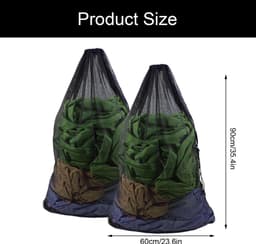 Dailygoods- Wasnet Groot 60x90cm - Waszakken voor Wasgoed - Herbruikbaar - Beschermende Hoes - Voor Kleding en Dekbedovertrekken - Duurzaam - Waszak — thumbnail 3