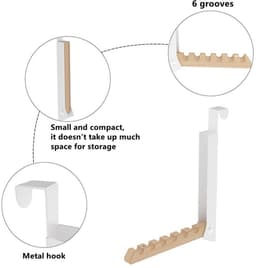 Dailygoods- Droogrek Opvouwbaar - Over de Deur Haken - Multifunctioneel - Kapstok - Draagbaar - 16 cm Uitgeschoven — thumbnail 5