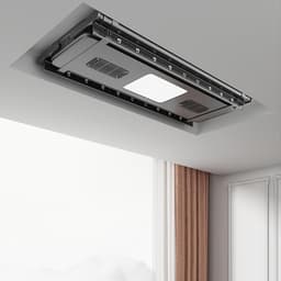 Elektrisch Droogrek - Plafond Drooglift - Kleding Drogen - Afstandsbediening Hefsysteem - 119x34cm - Wit — thumbnail 3