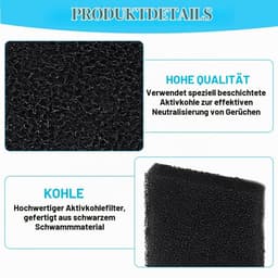2 Stuks Actieve Koolstoffilter 128x99x22mm voor SOG Afzuigsysteem — thumbnail 5