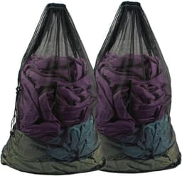 2 Pakken 70×90 cm Extra Grote Wasnetzakken met Trekkoord, Waszak met Trekkoord voor Wasmachine, Stevige Reistas voor Vies Kleding Waszak voor Kleding, Blouses, Ondergoed — thumbnail 1