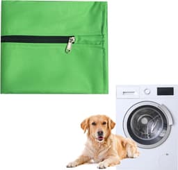 Honden en Katten Waszak voor de Wasmachine, Haarverwijderaar, Bescherming tegen Dierenvacht en Vuil (Groen) — thumbnail 1