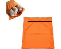 Fijnmazige waszak 65 x 70 cm voor honden- en kattenhaar, dierenhaarvanger met ritssluiting, ideaal voor in de wasmachine