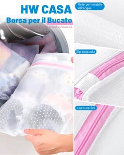 Waszakken Set - Polyester - Grote Capaciteit - Beschermt Kleding - Voor Diverse Kledingstukken — thumbnail 5