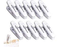 Kledingklemmen - Wasknijpers Clips - Kleding Drogen - Winddicht Antislip - 10 stuks - Wit