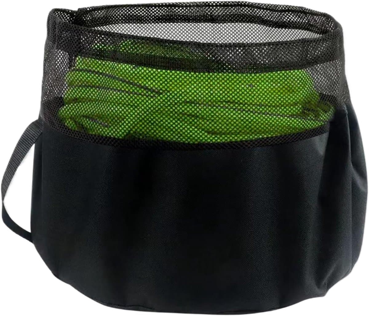 Afvoerslang Opbergtas - Slang Organizer - Buiten Opslag - Ademend Mesh - 40x31cm - Zwart — afbeelding 1