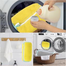 Solidchoice- Waszak Herbruikbaar - 2 Stuks Schoenenzakken - Waszak met Ritssluiting - Netmateriaal - 39 x 19 cm - Efficiënte Reiniging - Schoenentas — thumbnail 5
