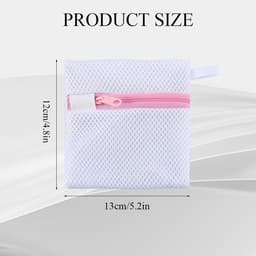6 stuks kleine waszak, mini anti-klevende opbergtas dikke mesh ritssluiting herbruikbaar voor bescherming van delicate - ShopVlot — thumbnail 2