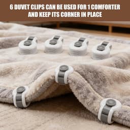 COOAU - Stevige Dekbed clips - Dekbedclips - Dekbed Knijpers - Clip Dekbedovertrek - 6 stuks — thumbnail 5
