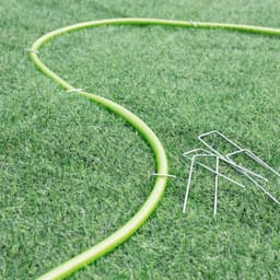 3 mm Zware Tuinnagels, Stalen Palen, Verzinkte Stalen Klemmen Voor Het Vastzetten van Onkruidvlies, Netten en Buizen met 1 Haak (15 cm, 200 Stuks) — thumbnail 4