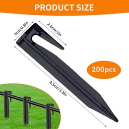SnelShoppen - Robotic Lawnmower Wire Pin - 200 Pegs voor Robotic Limiting Cable, Grondpinnen voor Bevestigen van Limietkabel, Hoge Kwaliteit, Weerbest — thumbnail 5