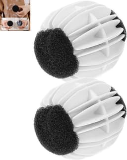 2 stuks - herbruikbare siliconen wasballen - wasmachineballen voor kleding - Voorkomen dat stoffen in de knoop raken en verbeteren de reiniging - voor wasmachine en droger - 7×6.1×4.4cm — thumbnail 1