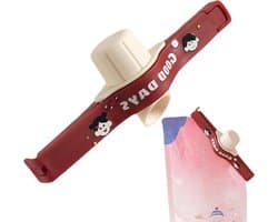 Voedselzak Clips - Keuken Organizer - Vers Houden - Met Schenktuit - 13.7 cm - Rood
