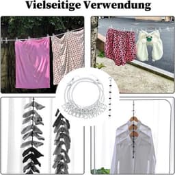 Waslijn Uittrekbaar 1,8m - Draagbare Campingwaslijn - 12 Wasknijpers - Multifunctionele Waslijn - Inclusief Opbergzak - Eenvoudige Installatie - Reiswaslijn — thumbnail 4