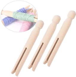 Wasknijpers Houten - 10x Kledingklemmen - Handgemaakt - Glad Oppervlak - Ideaal voor Knutselprojecten - Duurzaam en Praktisch - Kledingklem — thumbnail 3