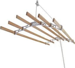 Droogrek Ophangbaar - Plafond Wasrek - Wit - 1.2m — thumbnail 2