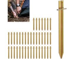 40x tentharing - set staal - haringen - grondpen - t-vormig - haring