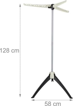 droogrek kledinghangers - voor 33 hangers - inklapbaar - droogtoren — thumbnail 5