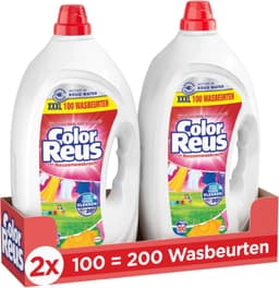 Color Reus Gel Vloeibaar Wasmiddel - Gekleurde Was - Voordeelverpakking - 2 x 100 wasbeurten — thumbnail 2
