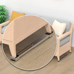 Rolbeugels - Accessoires voor huishoudelijk apparatuur - Witgoed makkelijk verplaatsen - Verhuizen - Rolbeugels voor koelkast wasmachine of zware meubels — thumbnail 5
