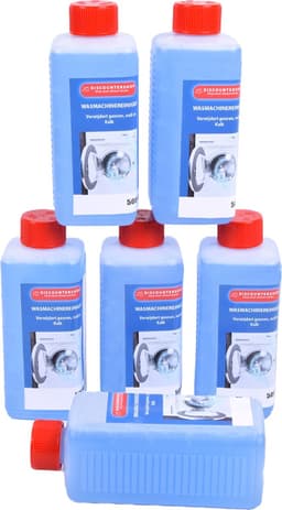Wasmachinereiniger Strong 500ml - Set van 6 - Anti-Kalk Multireiniger voor Effectieve Onderhoud van Wasmachine - Blauw - Kunststof - Huishouden — thumbnail 2