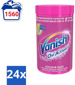 Vanish Oxi Action - Veilige Kleur - Vlekkenverwijderaar Poeder - Zonder Bleek - Gekleurde Was - 1.5 Kg - Voordeelverpakking - 24 stuks — thumbnail 1