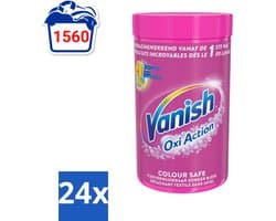 Vanish Oxi Action - Veilige Kleur - Vlekkenverwijderaar Poeder - Zonder Bleek - Gekleurde Was - 1.5 Kg - Voordeelverpakking - 24 stuks