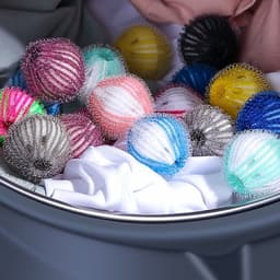 Narimano® -Lint Remover Wasballen - Herbruikbare Droger Wasballen voor Pet Hair Catcher - Wasmachine Lint Catcher - Pak van 6 — thumbnail 4