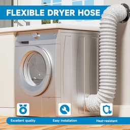 Flexibele Afvoerslang 100mm 5m Wit voor Mobiele Airco & Droger — thumbnail 4