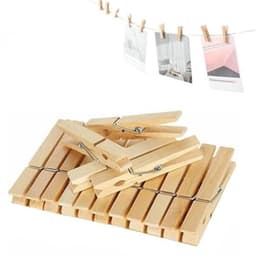 12 stuks houten knutselspeldjes - veelzijdige wasknijpers voor foto's, kunst en ambachten — thumbnail 1