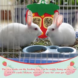 Voederzak voor Hooi en Snacks voor Kleine Dieren - Automatische Dispenser voor Konijnen en Cavia's — thumbnail 4